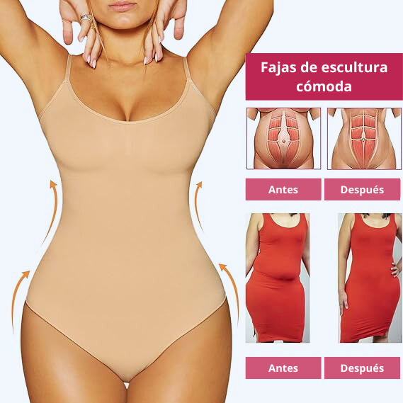 CurvaPerfect® 🌸 Faja Moldeadora con Efecto Reloj de Arena