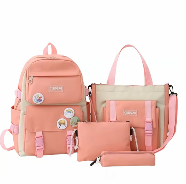 PackEscolar® 🧳 Combo Mochila Escolar 4 en 1